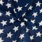 Deep Navy Blue-Multi Polyester Star Printed Polar Fleece Knit Fabric By the Yard